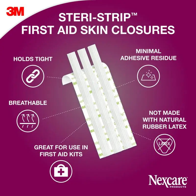 3M Nexcare Steri-Strip Steri-Strip Suture cutanee adesive, 8 pz.