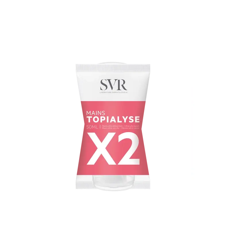 SVR Topialyse Crema mani nutriente, 2x50 ml