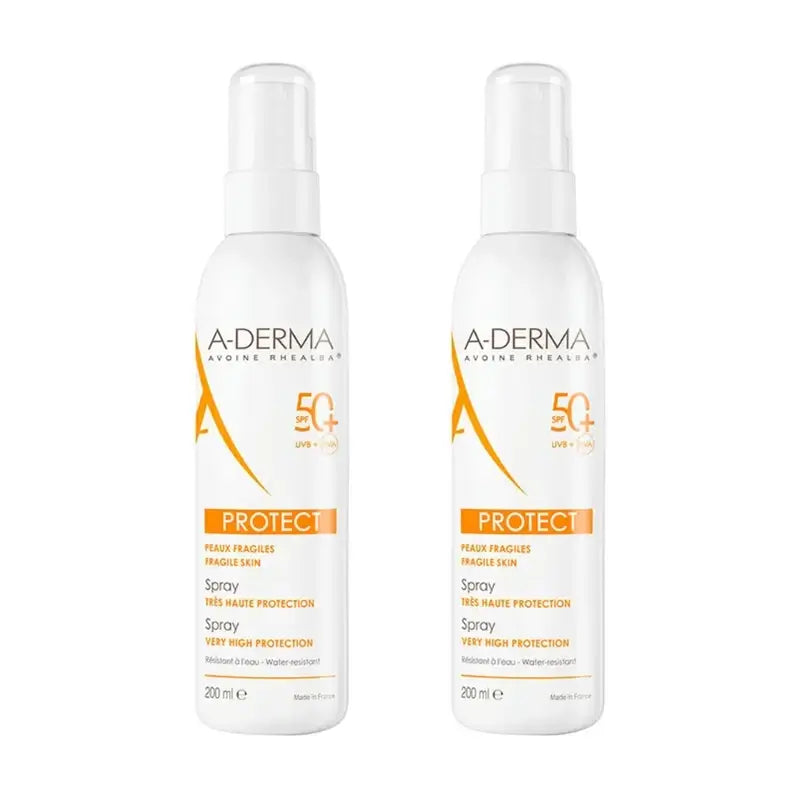 A-Derma Aderma Protect Sun Spray Spf50+ 200 Ml + Aderma Protect Sun Spray Spf50+ 200 Ml