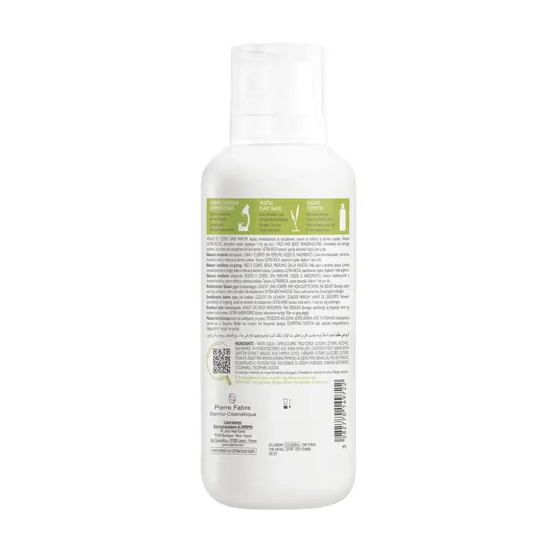 A-Derma Exomega Control Balsamo emolliente 400 ml
