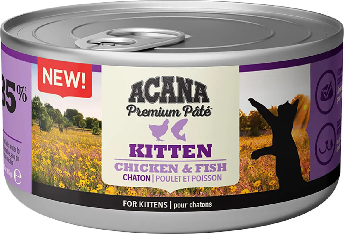 Acana Feline Premium Pate Kitten 24X85Grs cibo umido per gatti