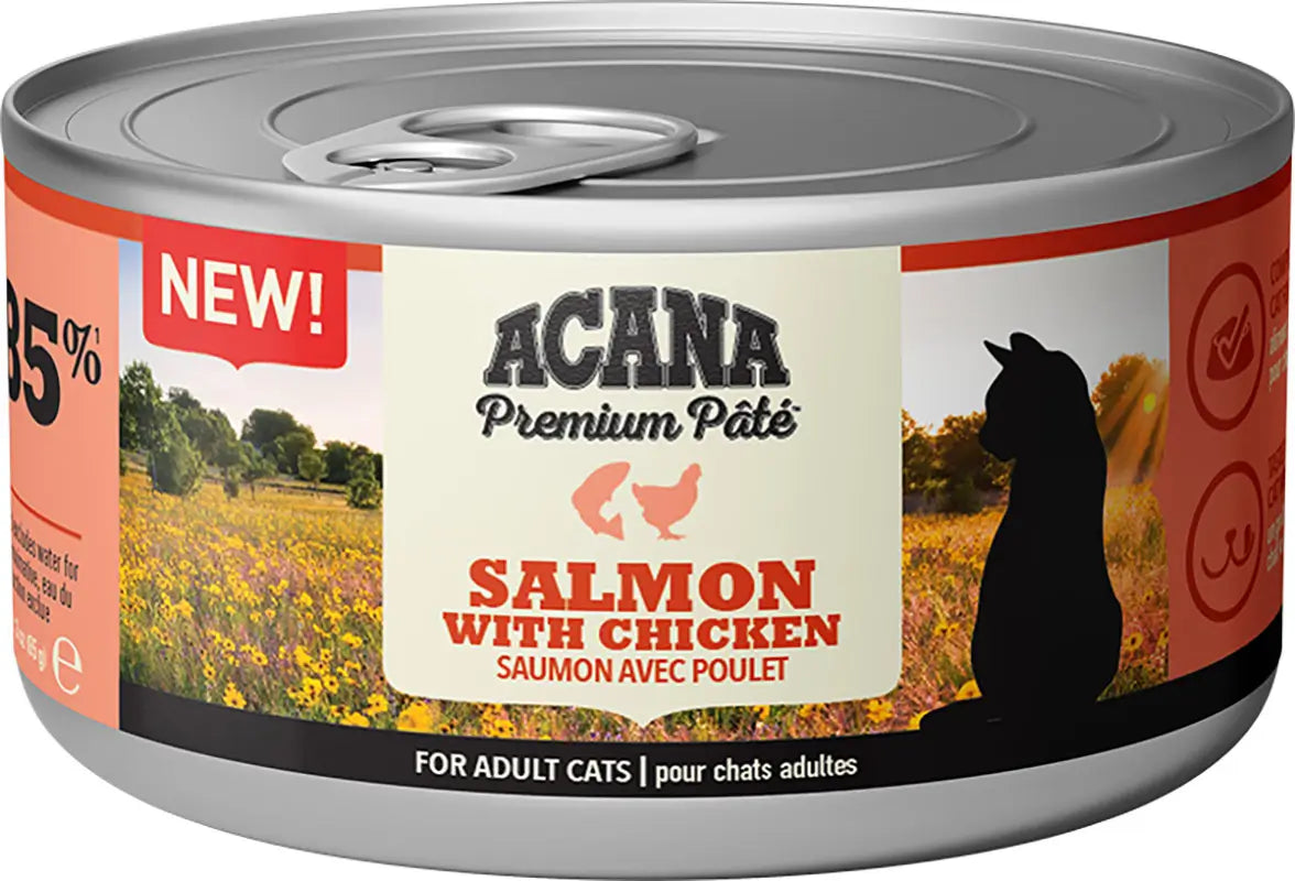 Acana Feline Premium Pate Salmon & Chicken 24X85Grs cibo umido per gatti