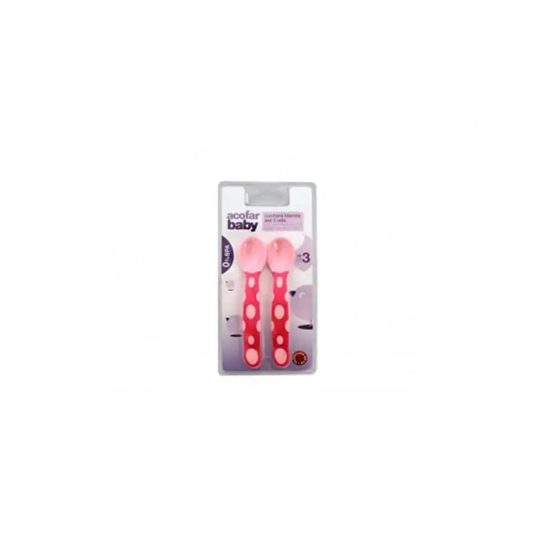 Acofar Acofarbaby Set Soft Spoon +3 Months 2 units