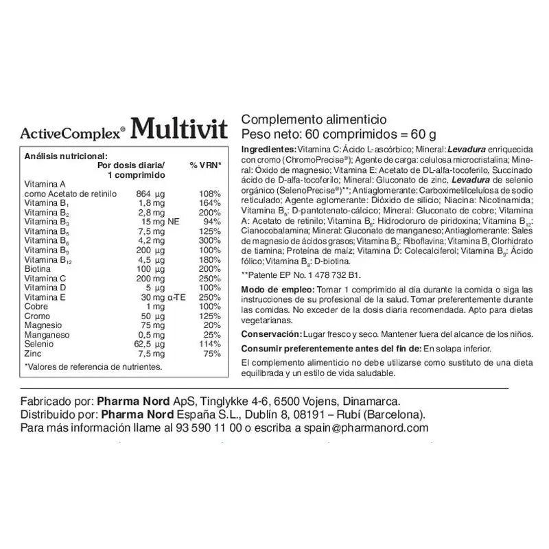 ActiveComplex® Multivit 60 Compresse