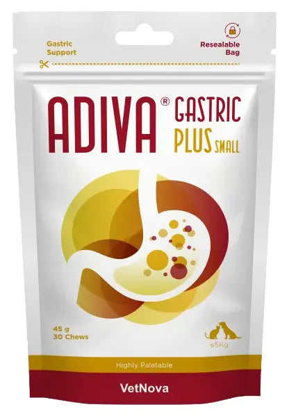 Adiva Gastric Plus Small 30 Masticatori, 45 grammi