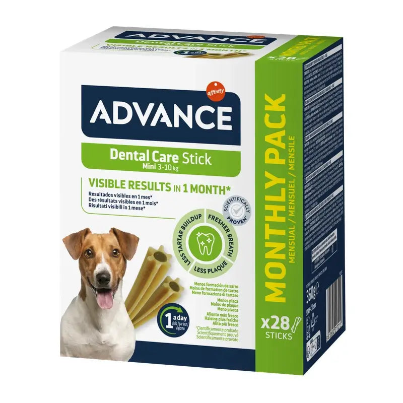 Advance Canin Adult Dental Care Mini Box 360Gr, snack per cani