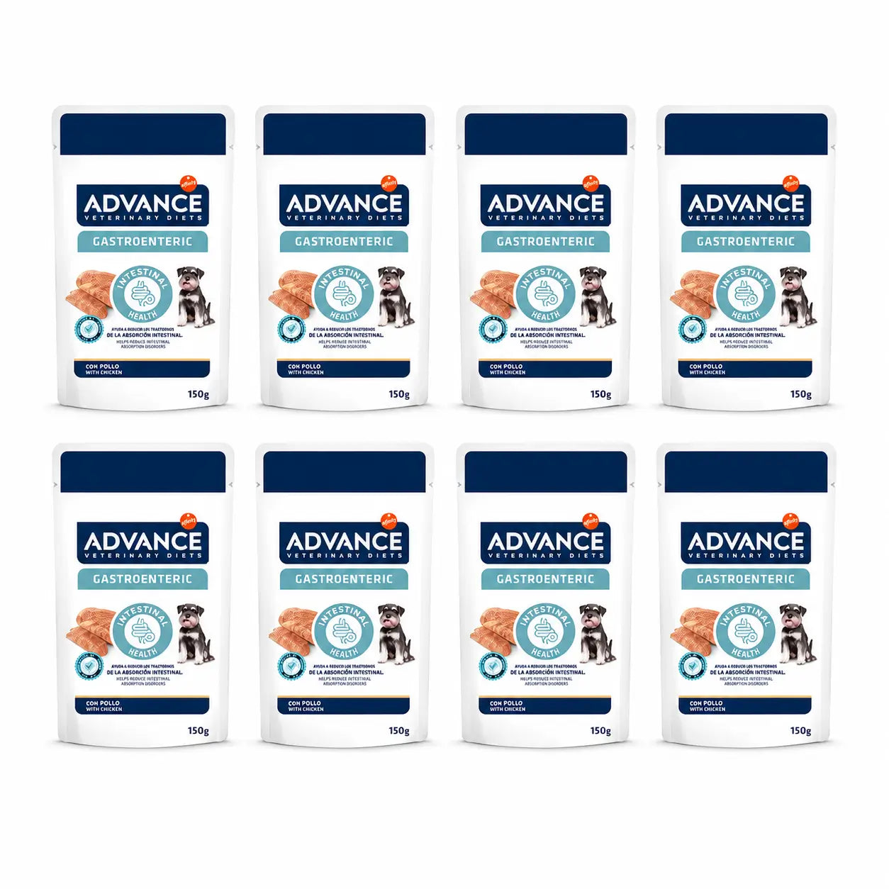 Advance Cibo umido per la salute intestinale dei cani di taglia mini, monodose, 8 x 150 g