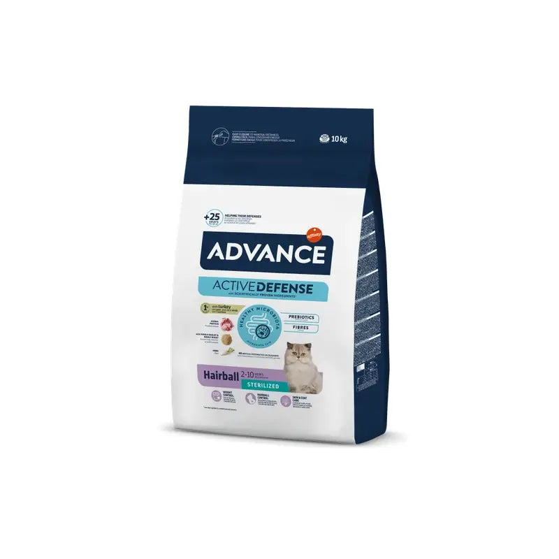 Advance Feline Adult Sterilised Hairball 10Kg, cibo per gatti