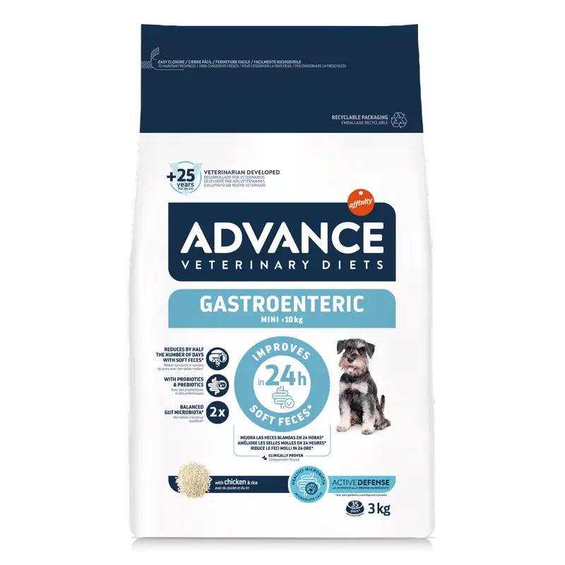 Advance Pienso Gastroenteric per cani, Mini, Superpremium, 3 kg