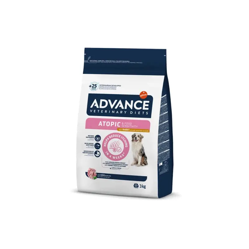 Advance Vet Canine Adult Atopic Rabbit 3Kg, alimento per cani