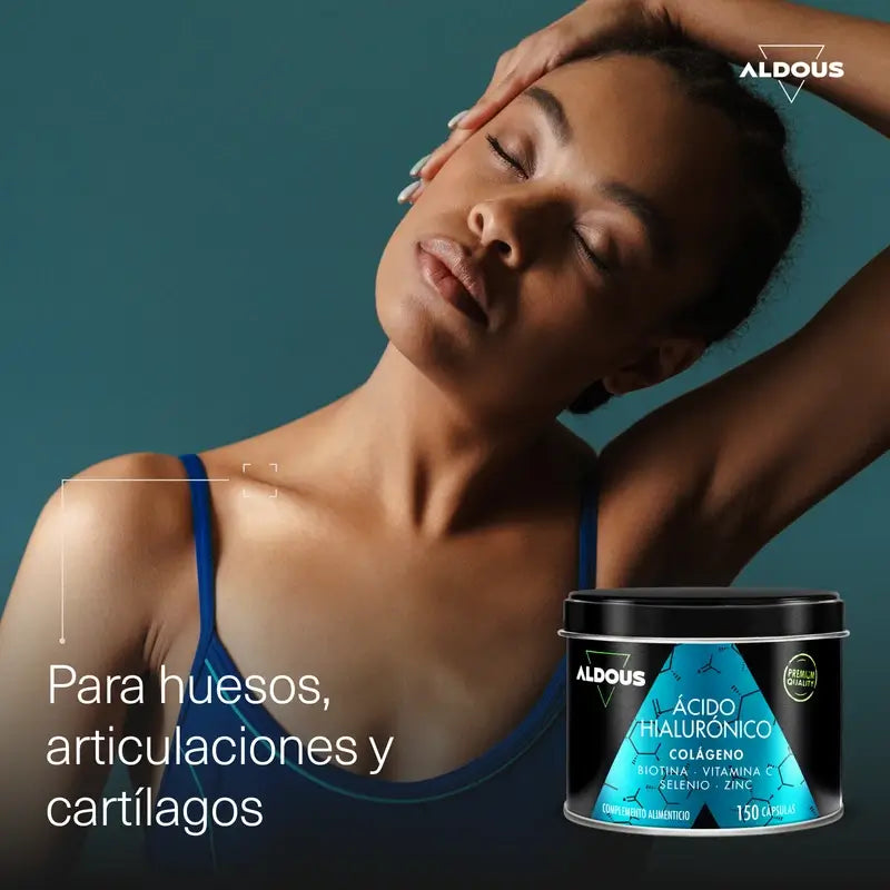 Acido ialuronico Aldous Bio con collagene, vitamine e minerali, 120 capsule