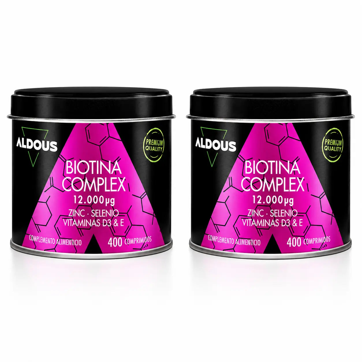 Aldous Labs Biotin con zinco, selenio, vitamina D3 ed E , confezione da 2