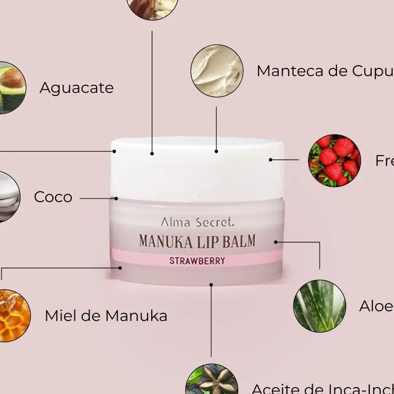 Alma Secret Inca Inchi e Manuka - Balsamo per labbra alla fragola