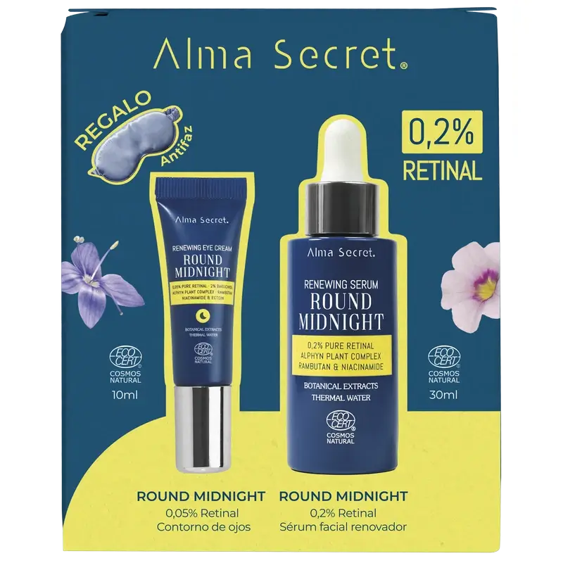 Alma Secret Pack Siero retinico 0,2%, 30 Ml + Contorno occhi retinico 10 Ml + Maschera