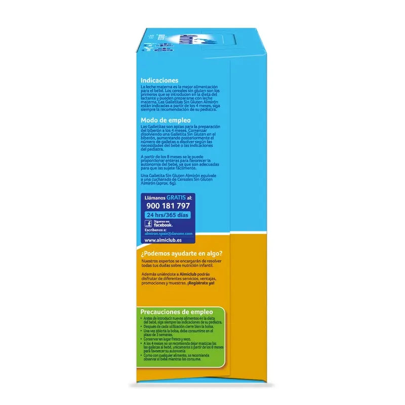 Almirón, Biscotti per bambini senza glutine, da 4 mesi, 250g