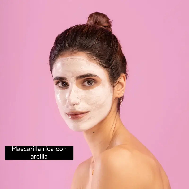 APIVITA Express Beauty Maschera detergente delicata con argilla rosa