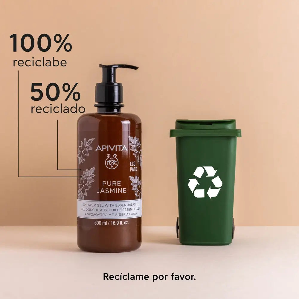 APIVITA Gel da bagno puro al gelsomino con oli essenziali 500 ml