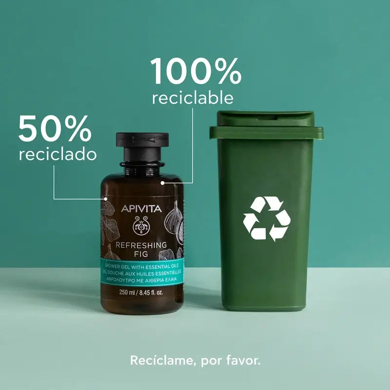 APIVITA Gel da bagno rinfrescante al fico 250 ml