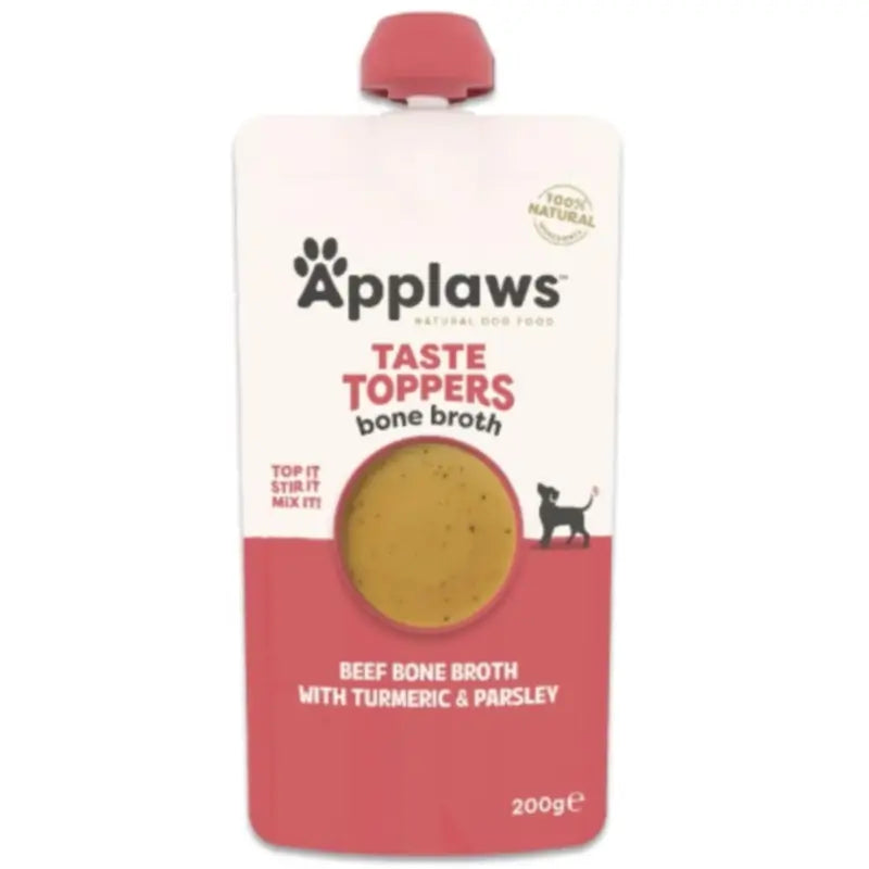 Applaws Dog Topper in bottiglia, brodo di manzo, 6x200 ml