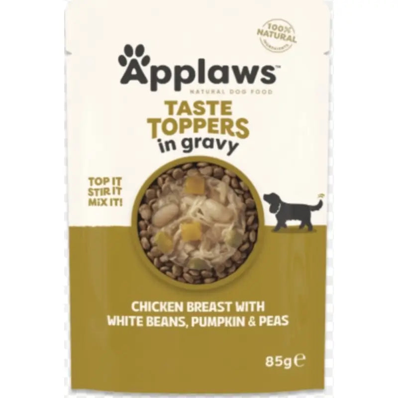 Applaws Dog Bustine Topper Pollo, piselli e fagioli, 12x85 g
