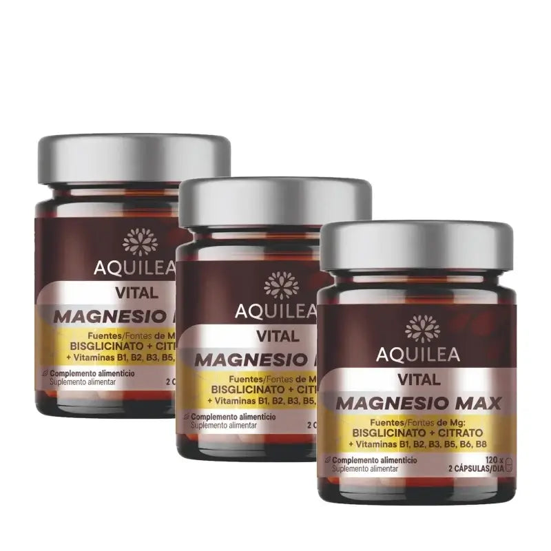 Aquilea Vitals Magnesio Plus, 120 capsule, confezione da 3