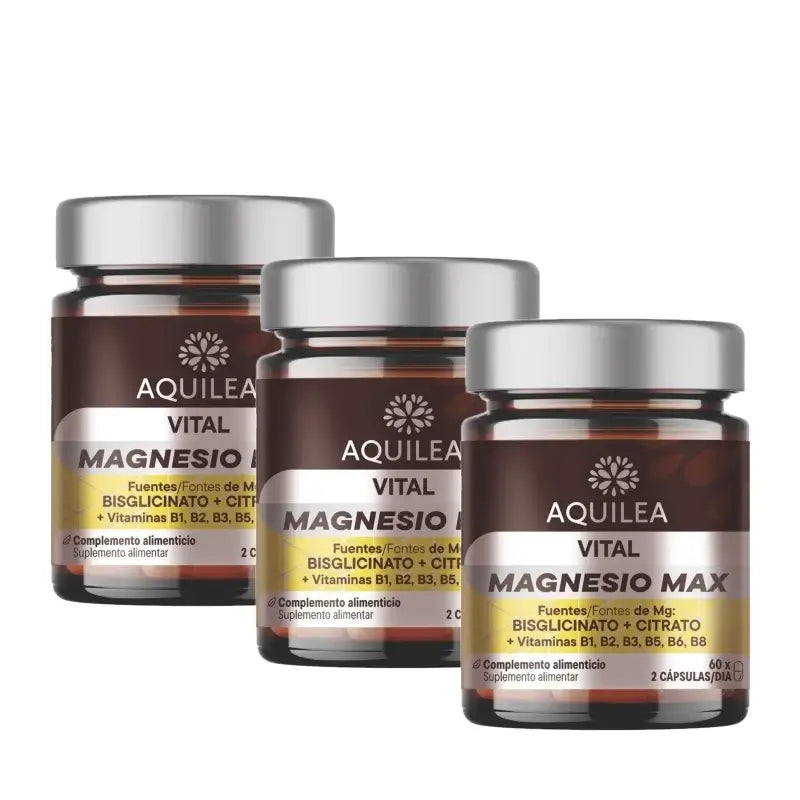Aquilea Vitals Magnesio Plus, 60 capsule, confezione da 3