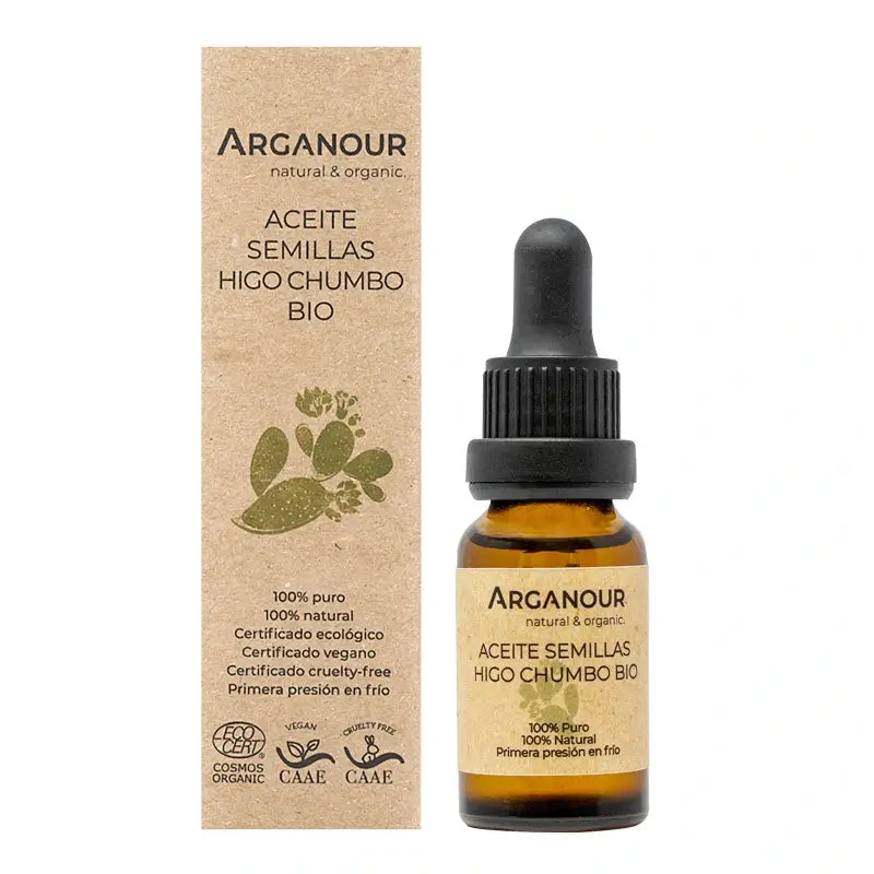 Olio vegetale di Arganour Olio di semi di fico d'India, 15 Ml