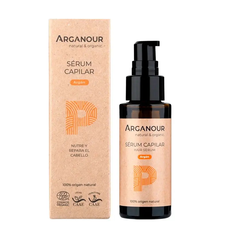 Arganour Siero Capillare Nutriente per Capelli, 50 Ml