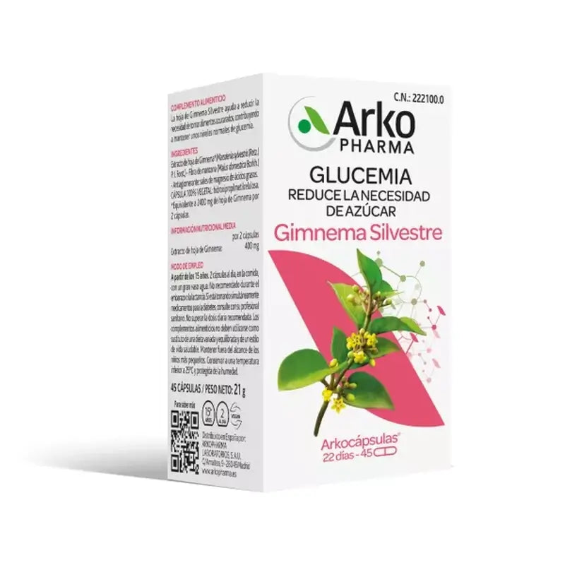 Arkopharma Arkocápsulas Gymnema Silvestre, 45 capsule