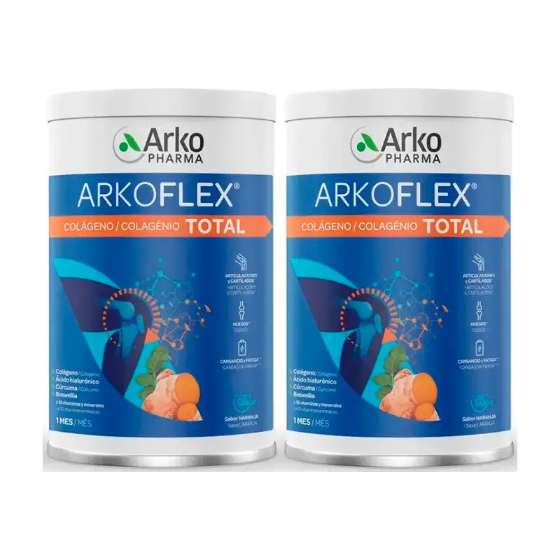 Arkopharma Arkoflex Collagene Totale Gusto Arancia, 2X390g