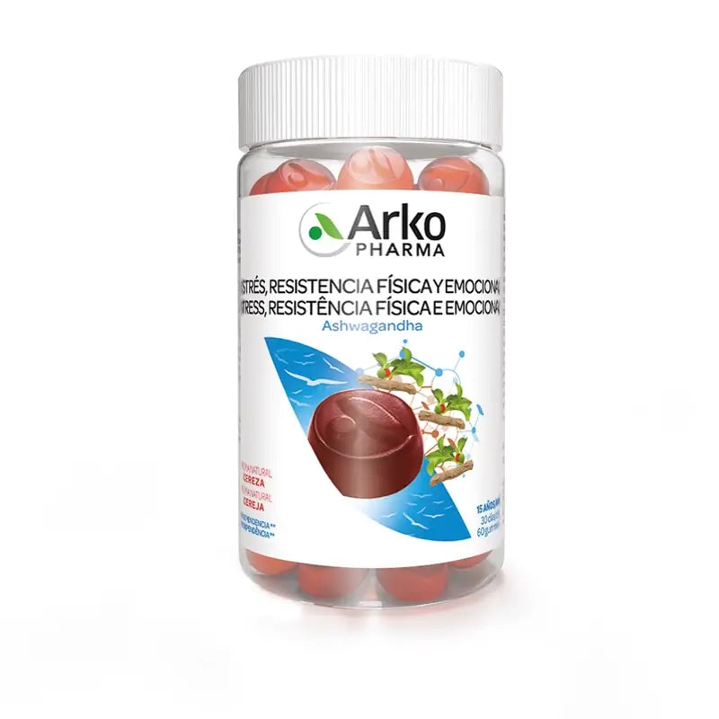 Arkopharma Arkogummies Stress, resistenza fisica e mentale, Ashwagandha, 60 gummies