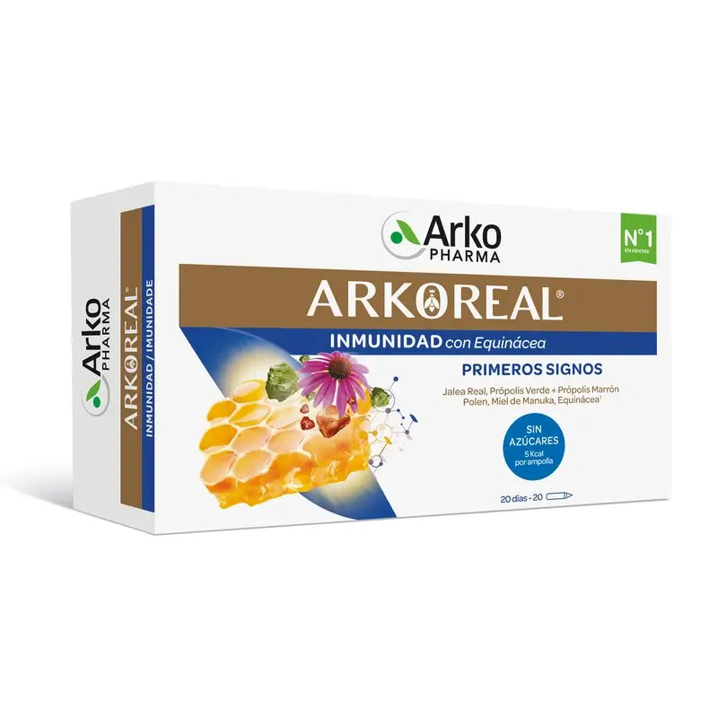 Arkopharma Arkoreal Pappa Reale Immunità senza zucchero, 20 fiale