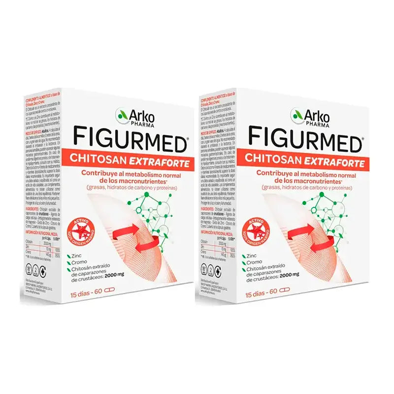Arkopharma Figurmed Chitosan EXtra Forte 500mg, 2X60 Capsule