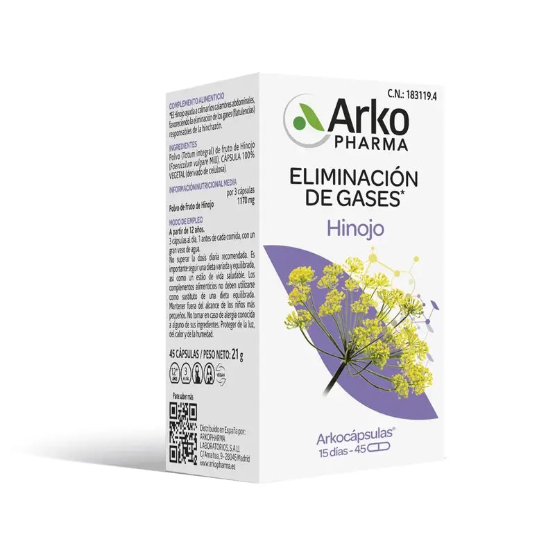 Arkopharma Arkocápsulas Finocchio, 45 Capsule