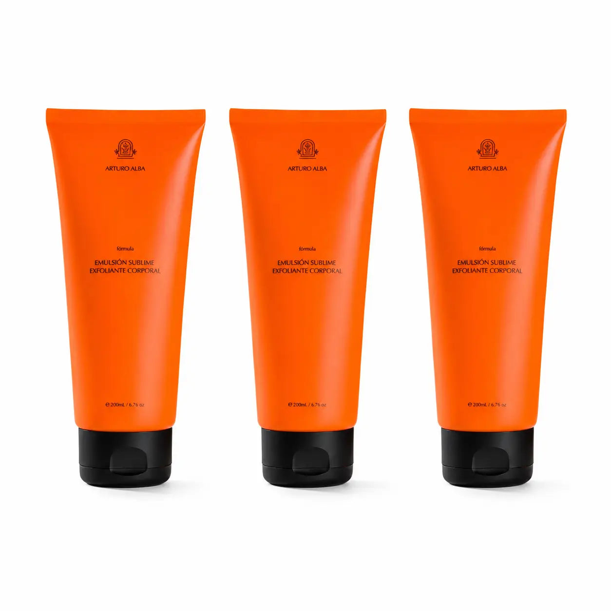 Arturo Alba Emulsione esfoliante sublime per il corpo, 200 ml, confezione da 3
