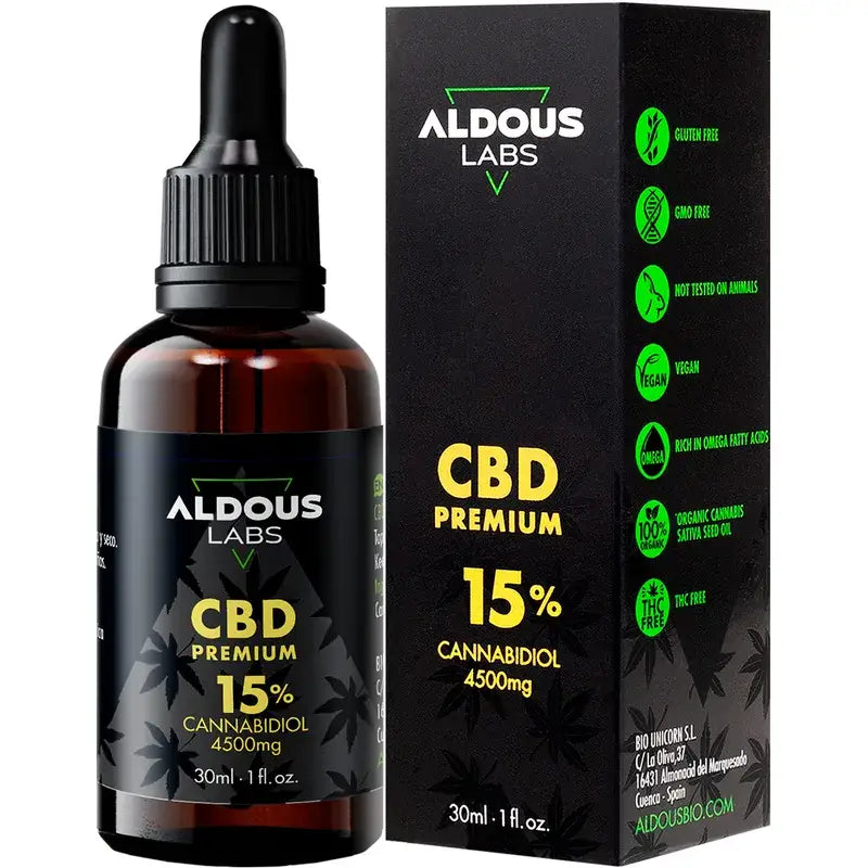 Aldous Labs Authentic CBD Oil 15% 30 ml Isolato
