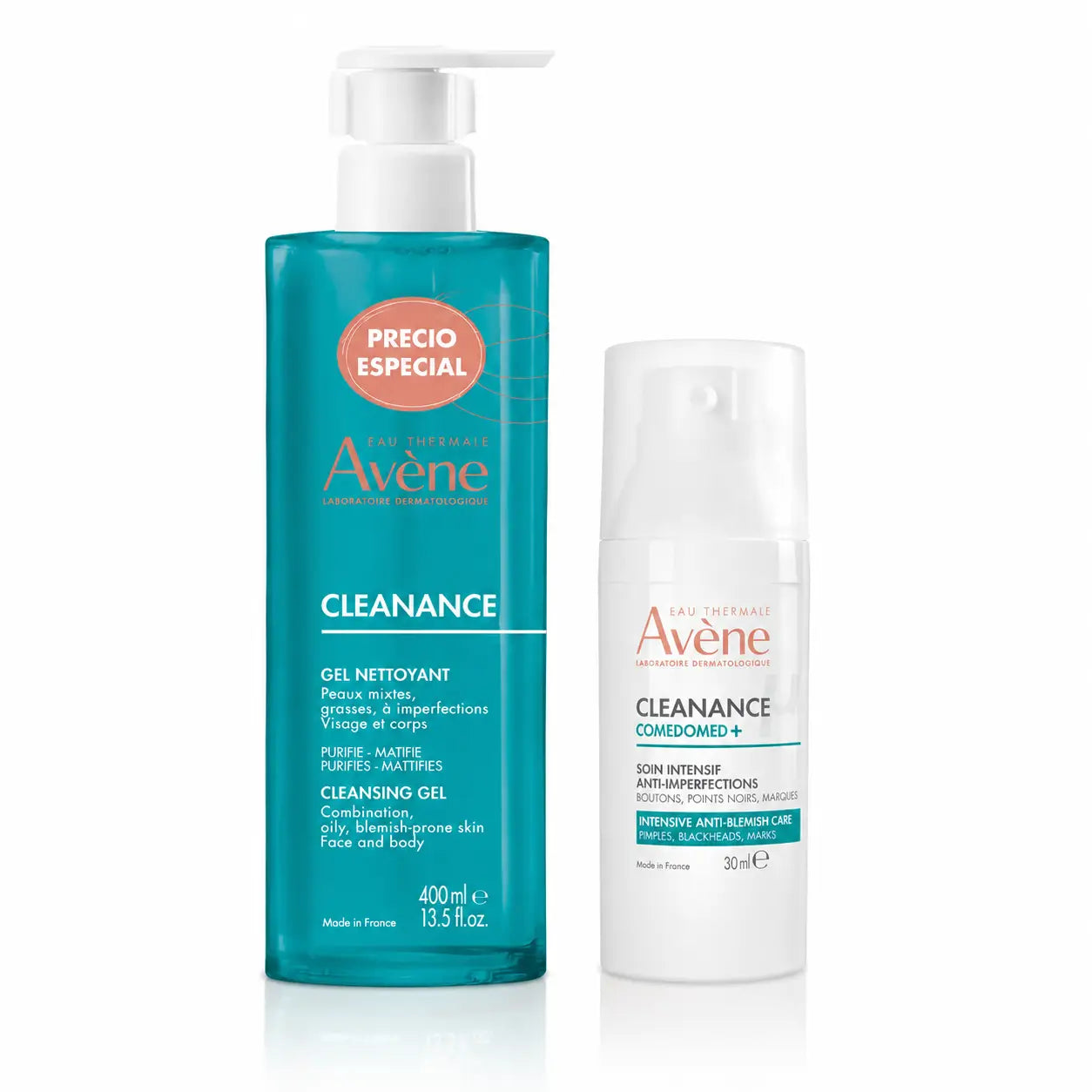 Avene Cleanance Gel Detergente + Comedomed 30 ml, confezione da 2
