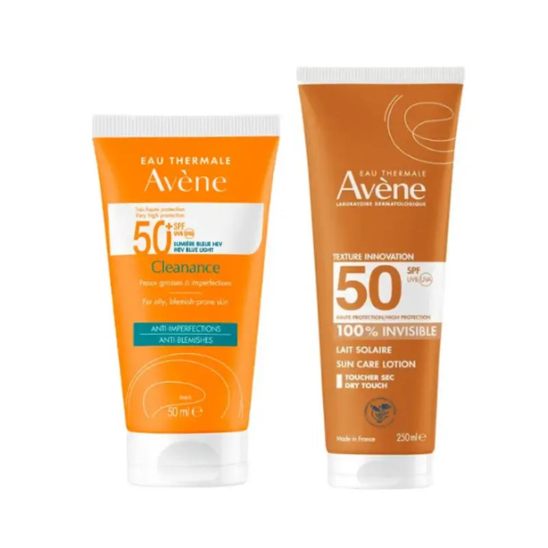 Avène Cleanance Spf 50+ 50 Ml + Latte Invisibile Spf 50 250 Ml