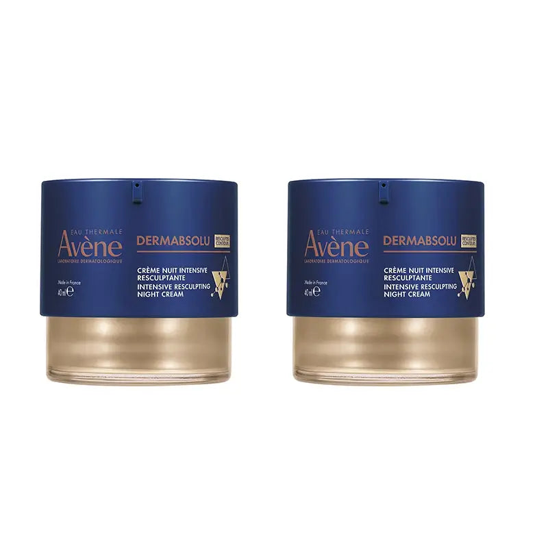 Avène Dermabsolu Crema Intensiva Rimodellante Notte, 2X40Ml