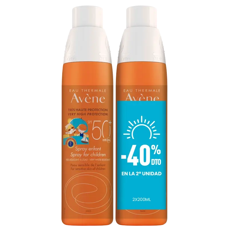 Avène Eau Thermale Spray Bambini Spf 50+ Confezione 2 X 200 Ml