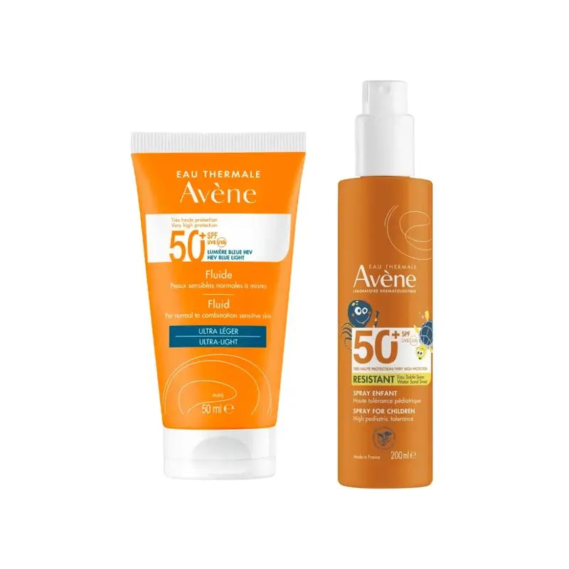 Avène Fluido Spf 50+ 50 Ml + Spray Famiglia Spf50+ 400 Ml