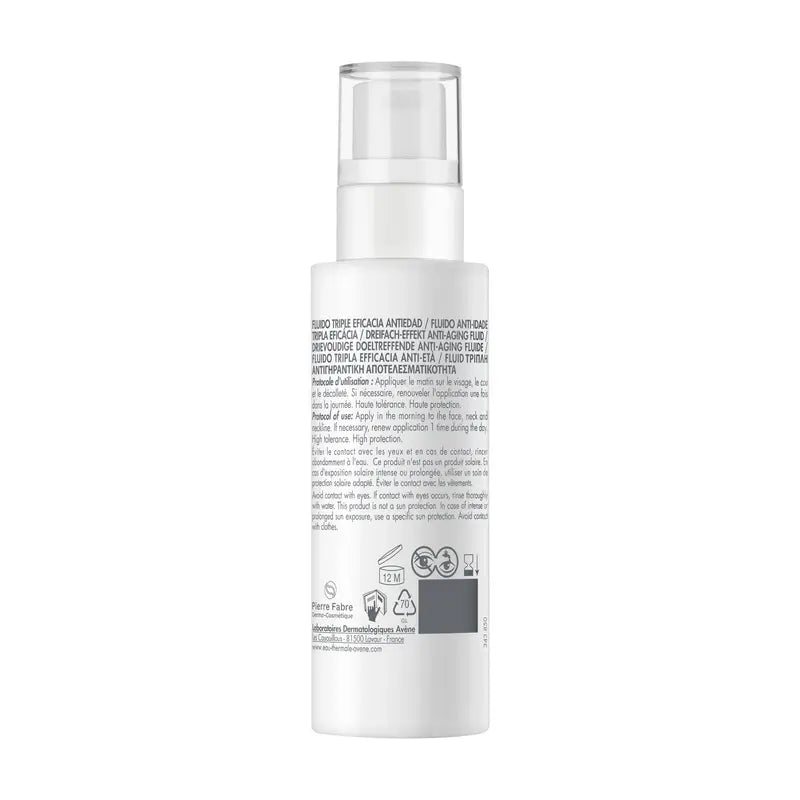 Avène Hyaluron Uv Fluido Anti-Età Tripla Efficacia Spf50, 40 ml