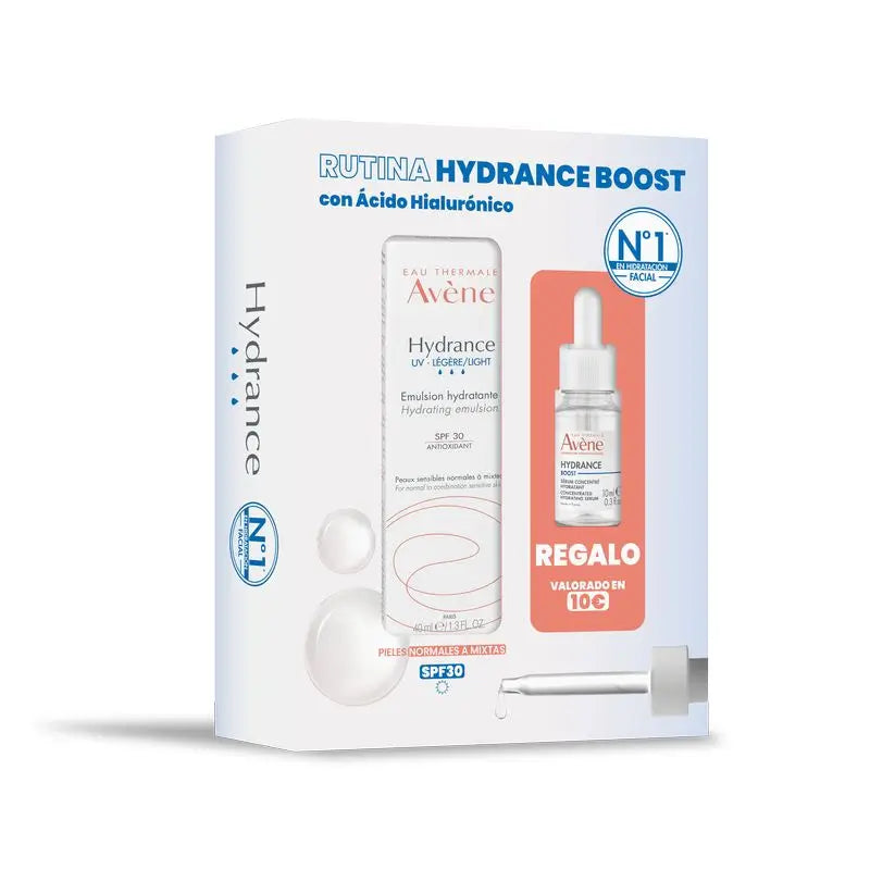 Avène Hydrance Pack Emulsione idratante SPF30 Light 40 Ml + Hydrance Boost Serum 10 Ml