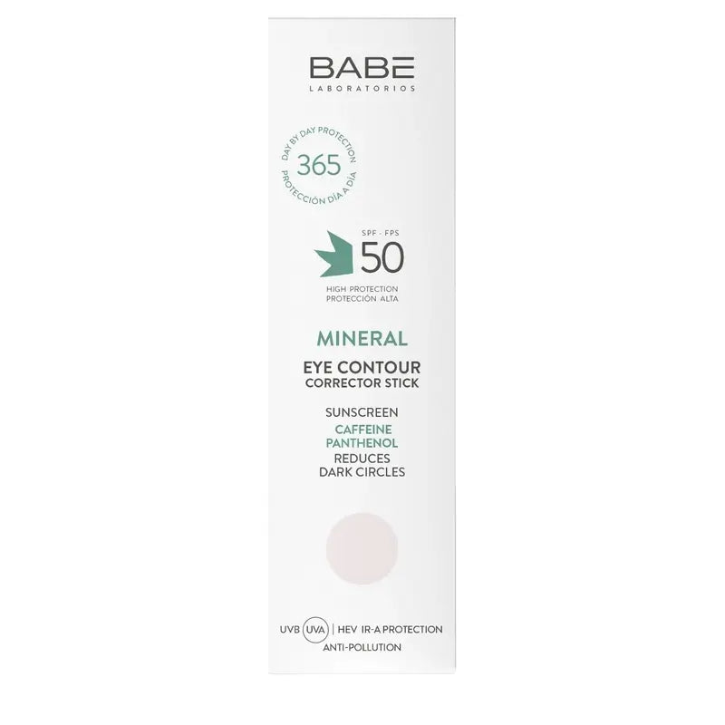 Babé Contorno occhi minerale Spf 50, 3,8 g
