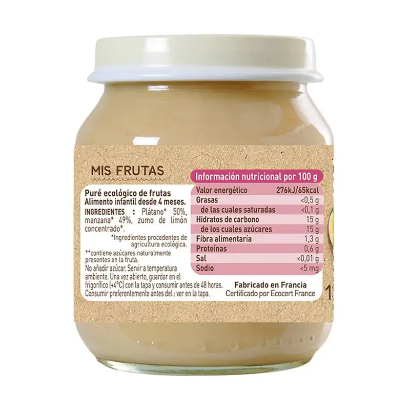 Babybio Mela Banana, 130 gr