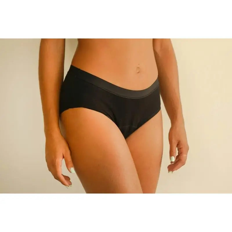 Panty mestruale Bads nero con cuciture taglia XS