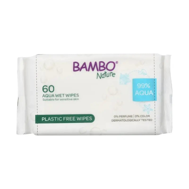 Bambo Nature Salviette umidificate Aqua, 60 pezzi
