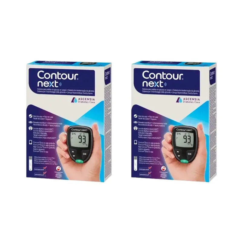 Misuratore di glucosio Contour Next, 2 unità