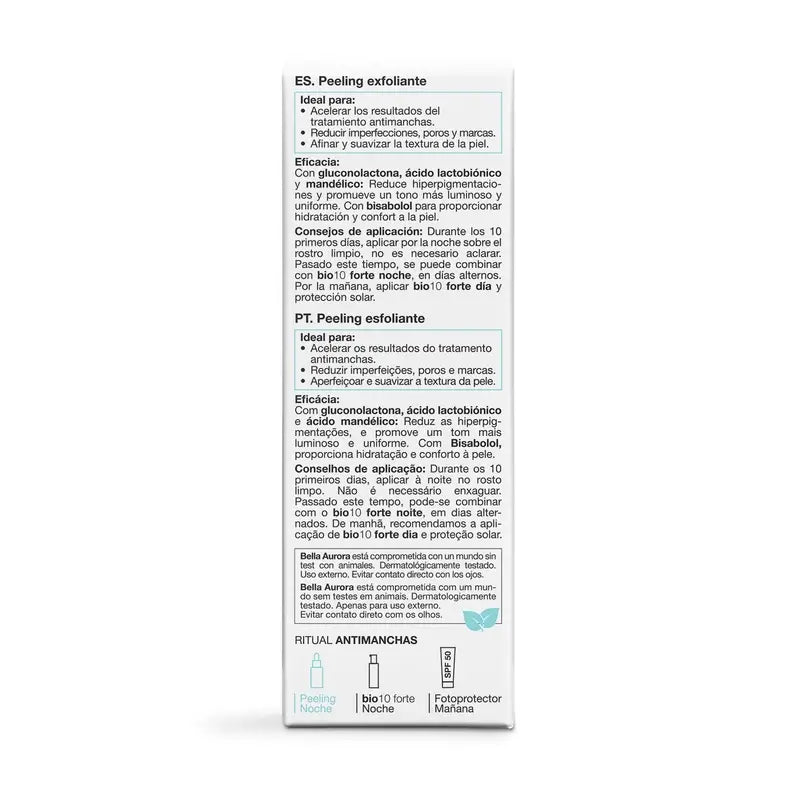 Bella Aurora Peeling esfoliante anti-macchie 10% Aha + Pha , 20 ml