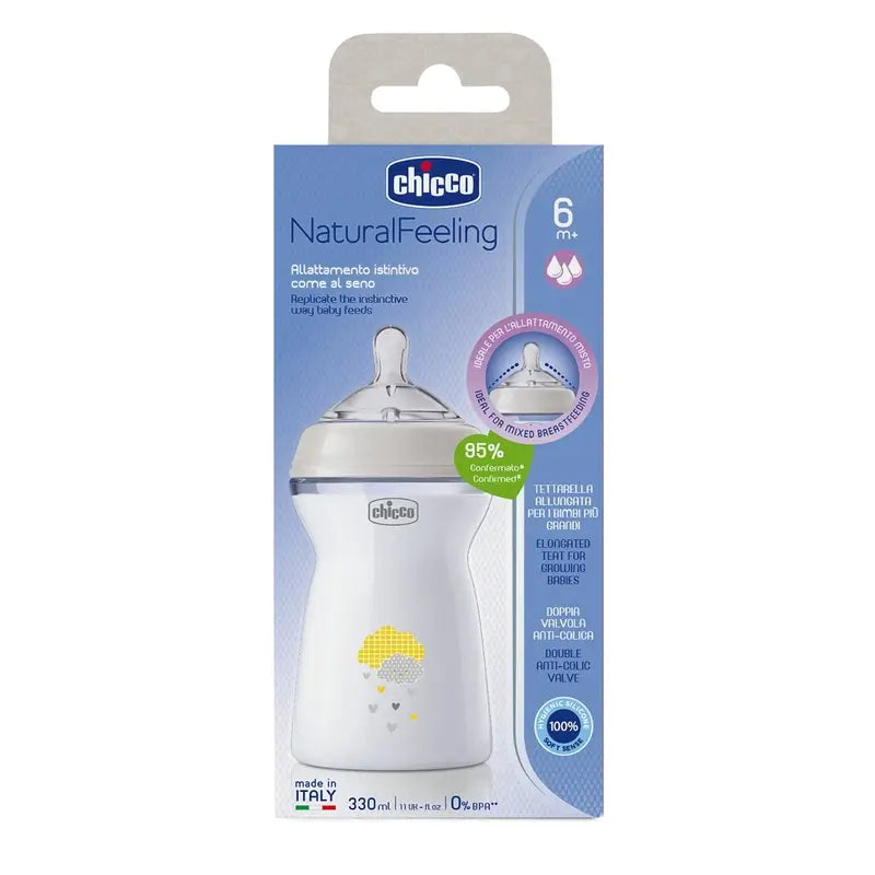 Biberon Chicco Naturalfeeling a flusso rapido 330Ml 6 M+